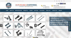 Desktop Screenshot of dependablesfasteners.com