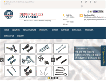 Tablet Screenshot of dependablesfasteners.com